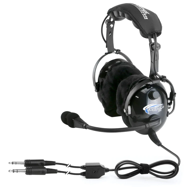 RA900GeneralAviationInstructorPilotHeadsetwithPTTProfile